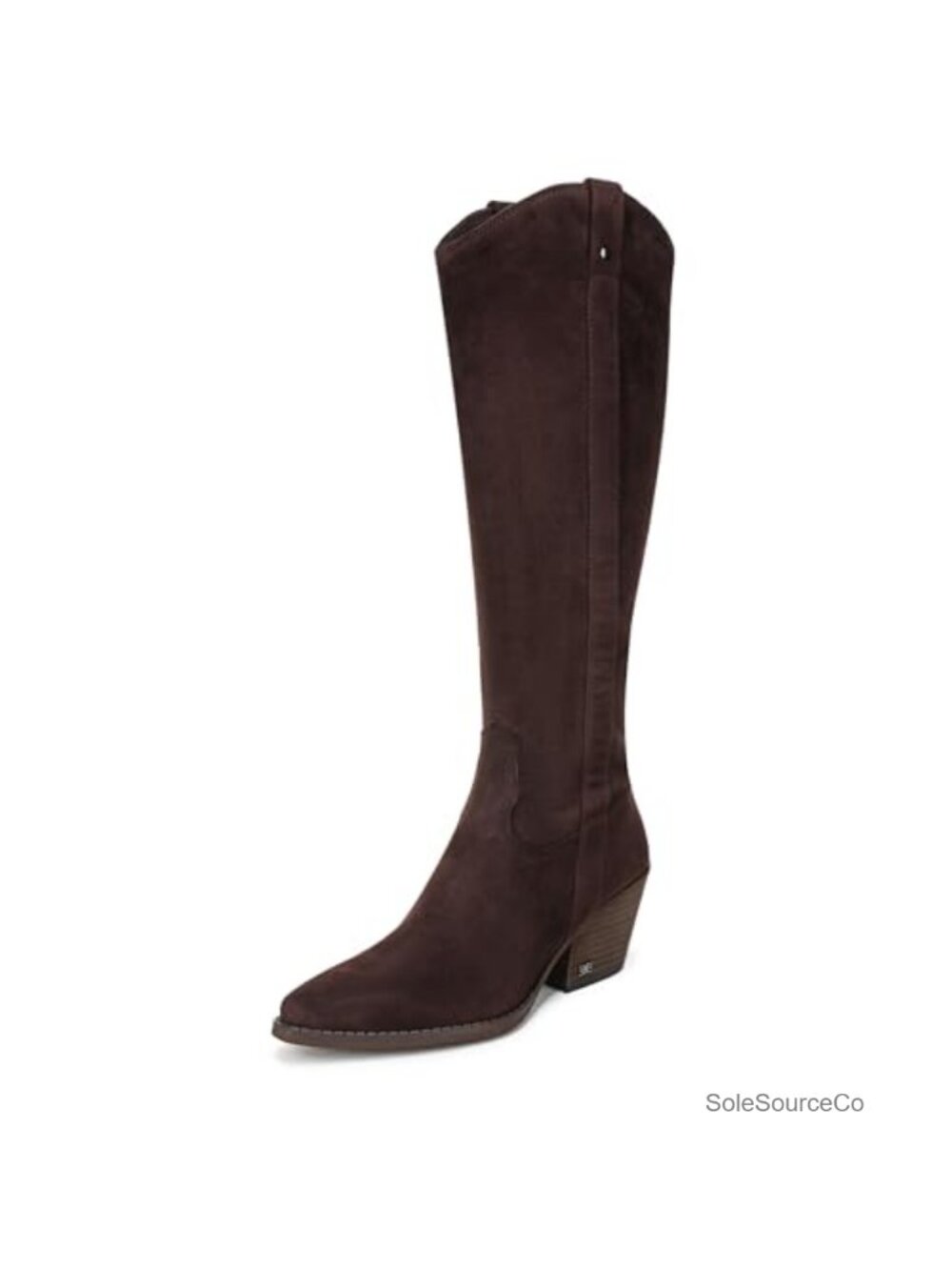 Western Tall Boots Knee High 2.375 Inch Heel Zipper
